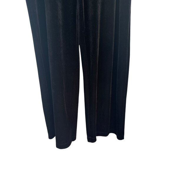 Chicos Black Size 16 Flowy Velvet Dressy Pants Short - Picture 7 of 15